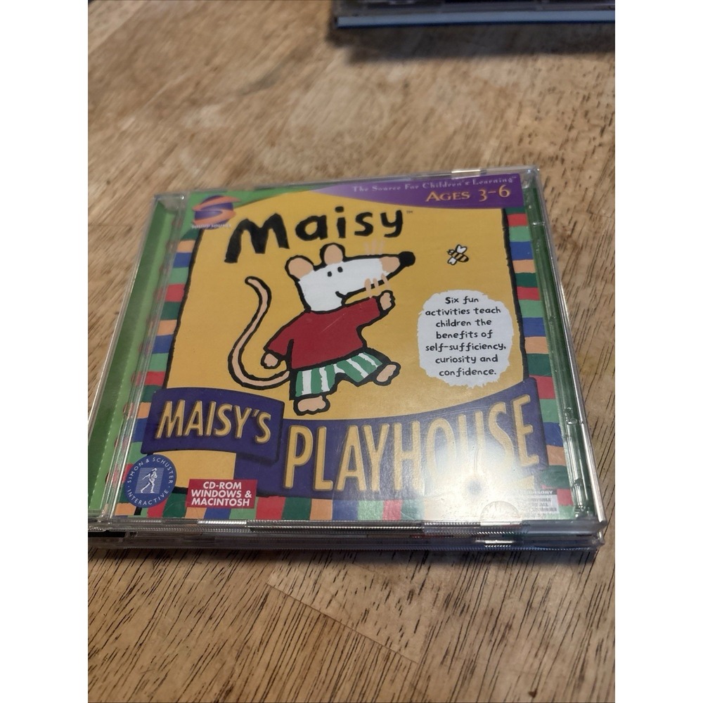 Maisy Playhouse & Land Before Time Toddler PC MAC CD-ROM 2-Disc Rare Video Games
